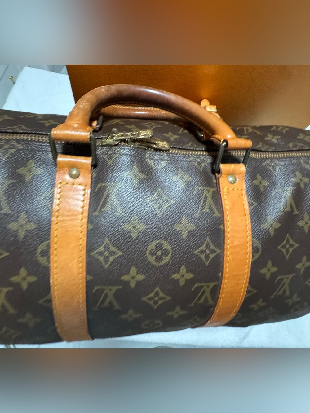 Louis Vuitton Monogram Canvas Duffel Bag - Brown/Tan - Picture 2 of 10